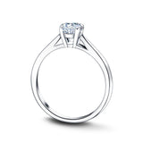 Diamond Solitaire Engagement Ring 0.70ct G/SI Quality in Platinum - All Diamond