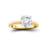 Diamond Solitaire Engagement Ring 1.00ct G/SI Quality 18k Yellow Gold - All Diamond