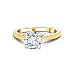 Diamond Solitaire Engagement Ring 1.00ct G/SI Quality 18k Yellow Gold - All Diamond