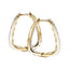 Diamond Square Grain Set Hoop Earrings 0.50ct G/SI 18k Yellow Gold - All Diamond