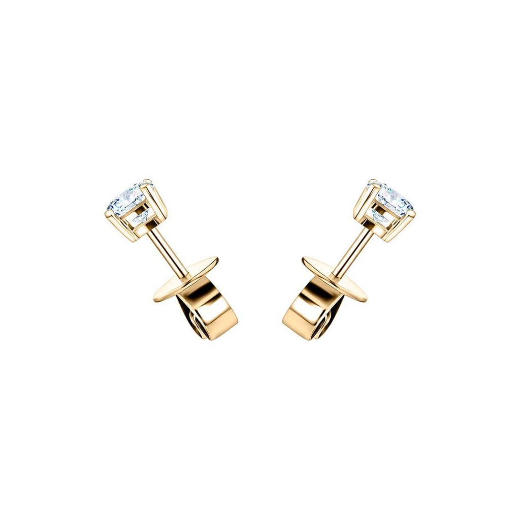 Diamond Stud Earrings 0.20ct G/SI Quality in 18k Yellow Gold - All Diamond