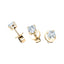 Diamond Stud Earrings 1.00ct Premium Quality in 18K Yellow Gold - All Diamond
