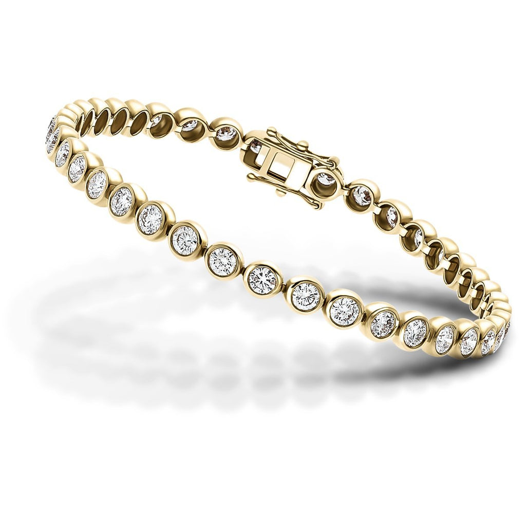 Diamond Tennis Bracelet 1.00ct G-SI in 18k Yellow Gold - All Diamond