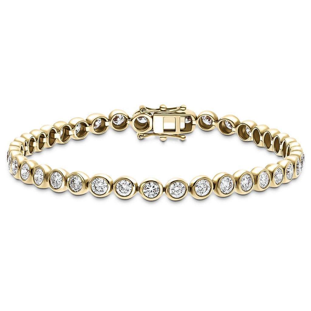 Diamond Tennis Bracelet 1.00ct G-SI in 9k Yellow Gold - All Diamond