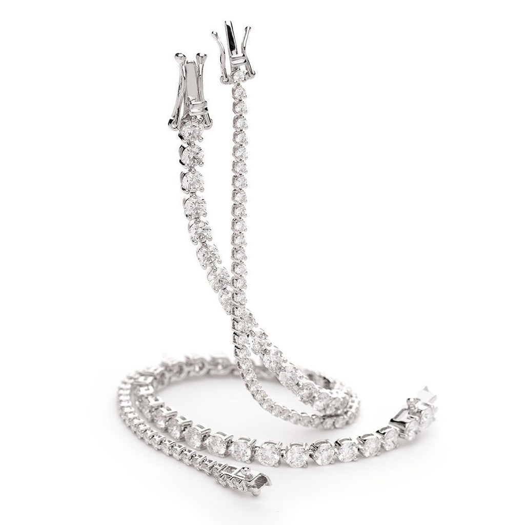 Diamond Tennis Bracelet 1.90ct G-SI in 18k White Gold - All Diamond
