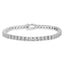 Diamond Tennis Bracelet 7.50ct Look G/SI Quality Set in Silver