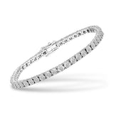 Diamond Tennis Bracelet 7.50ct Look G/SI Quality Set in Silver - All Diamond