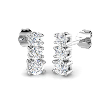 Diamond Stud Earrings by Lindsey Leigh Jewelry