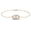 Evil Eye Diamond Bracelet 0.40ct G/SI Quality in 18k Rose Gold - All Diamond