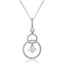 Fancy Diamond Drop Pendant Necklace 0.80ct G/SI in 18k White Gold - All Diamond