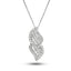 Fancy Diamond Drop Pendant Necklace 1.10ct G/SI in 18k White Gold