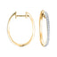 Fancy Diamond Grain Set Hoop Earrings 0.25ct G/SI 18k Yellow Gold