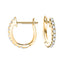 Fancy Diamond Hoop Earrings 0.20ct G/SI Quality in 18k Yellow Gold