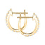 Fancy Diamond Hoop Earrings 0.20ct G/SI Quality in 18k Yellow Gold - All Diamond
