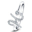 Fancy Diamond Initial 'H' Ring 0.12ct G/SI Quality in 9k White Gold