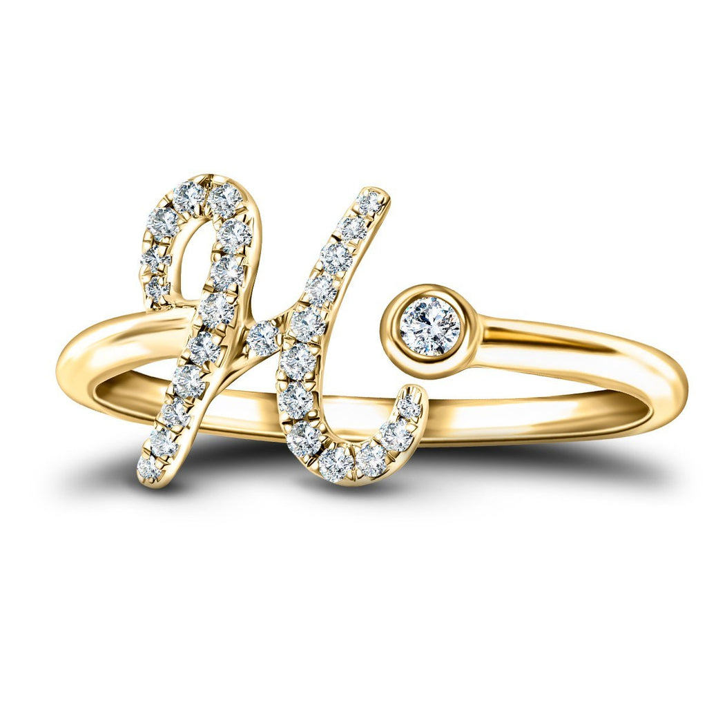 1/6 CT. T.W. Diamond Pisces Ring in 10K Gold | Zales
