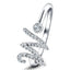 Fancy Diamond Initial 'W' Ring 0.14ct G/SI Quality in 9k White Gold