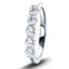 Five Stone Diamond Ring with 0.50ct G/SI Quality in 18k White Gold