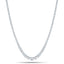 Graduated Diamond Tennis Necklace 6.65ct G/SI Quality 18k White Gold