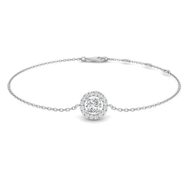 1 Carat tw Natural Diamond Halo Tennis Bracelet in 925 Sterling Silver –  Fifth and Fine