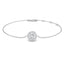 Halo Diamond Bracelet 0.30ct G/SI Quality in 18k White Gold