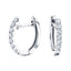 Hoop Diamond Earrings 0.30ct G/SI Quality in 18k White Gold