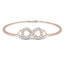 Infinity Diamond Bracelet 0.50ct G/SI Quality in 18k Rose Gold