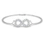 Infinity Diamond Bracelet 0.50ct G/SI Quality in 18k White Gold - All Diamond