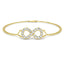 Infinity Diamond Bracelet 0.50ct G/SI Quality in 18k Yellow Gold