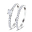 Certified Matching Diamond Engagement & Wedding Ring 0.70ct G/SI in Platinum