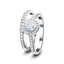 Certified Matching Diamond Engagement & Wedding Ring 0.75ct G/SI 18k White Gold