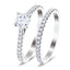 Certified Matching Diamond Engagement & Wedding Ring 1.05ct G/SI in Platinum