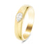 Mens Gypsy Set Pear Diamond Ring 0.25ct G/SI Quality 9k Yellow Gold - All Diamond