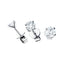 Modern Diamond Stud Earrings 0.60ct G/SI Quality in 18k White Gold - All Diamond