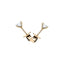 Modern Diamond Stud Earrings 0.60ct G/SI Quality in 18k Yellow Gold - All Diamond