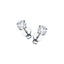 Modern Diamond Stud Earrings 1.00ct G/SI Quality in 18k White Gold