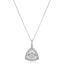 Moveable Diamond Cluster Pendant Necklace 0.50ct 18k Gold 13x19