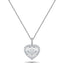 Moveable Diamond Cluster Pendant Necklace 0.50ct 18k Gold 14x18