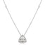 Moveable Diamond Cluster Pendant Necklace 0.60ct 18k Gold 13.0mm