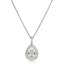 Moveable Diamond Cluster Pendant Necklace 0.65ct 18k Gold 12.0mm - All Diamond