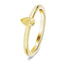 Pear Solitaire Yellow Diamond 0.25ct Engagement Ring in 18k Yellow Gold - All Diamond
