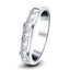 Princess & Baguette Diamond Half Eternity Ring 1.10ct 18k White Gold