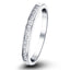 Princess Diamond Half Eternity Ring 0.25ct G/SI 18k White Gold 2.5mm