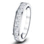Princess Diamond Half Eternity Ring 1.00ct G/SI 18k White Gold 3.6mm