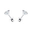 Princess Diamond Stud Earrings 1.50ct G/SI Quality in 18k White Gold - All Diamond