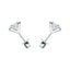 Princess Diamond Stud Earrings 2.00ct G/SI Quality in 18k White Gold - All Diamond