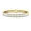 Round & Baguette Diamond Bracelet 6.00ct G/SI in 18k Yellow Gold