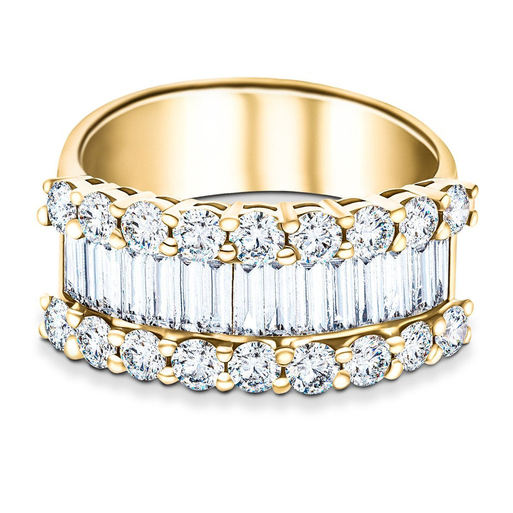 Baguette diamond clearance anniversary ring