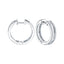 Round & Baguette Hoop Diamond Earrings 2.65ct G/SI 18k White Gold