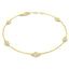 Round Diamond Chain Bracelet 0.40ct G/SI in 18k Yellow Gold